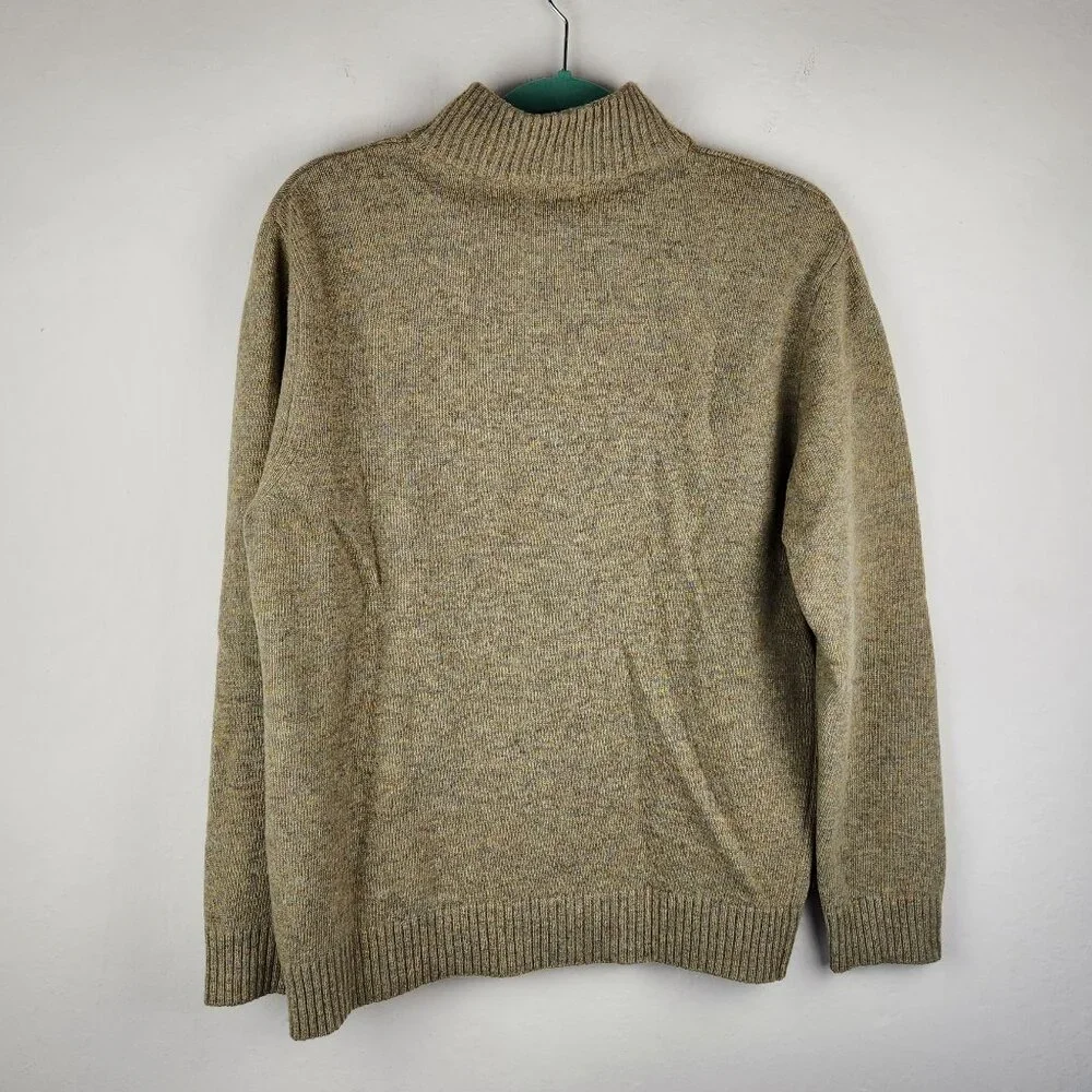 Emile Lafaurie Italy Wool Blend Multicolored Knit Polo Sweater sz XL